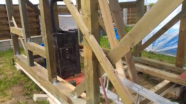 Стропильная система готова.