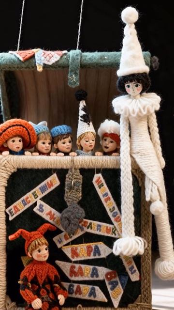 Вязанный Буратинка привязался хуже ......