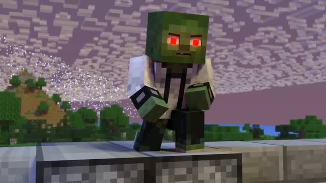 Жизнь Стива и Алекса в Minecraft  Брошенный ребенок-зомби
