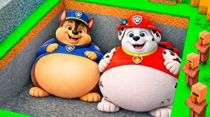 😳 Я НАШЕЛ ЯМУ ТОЛСТОГО ГОНЩИКА МАРШАЛА ЩЕНЯЧИЙ ПАТРУЛЬ В МАЙНКРАФТ МУЛЬТИК