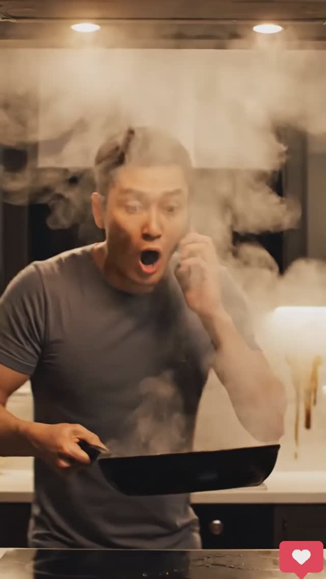 Друг решил приготовить ужин… Скорая помощь на проводе 🔥😅