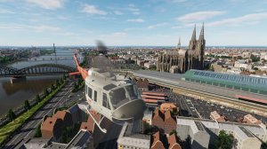 DCS: Cold War Germany - Flight over the city of Cologne