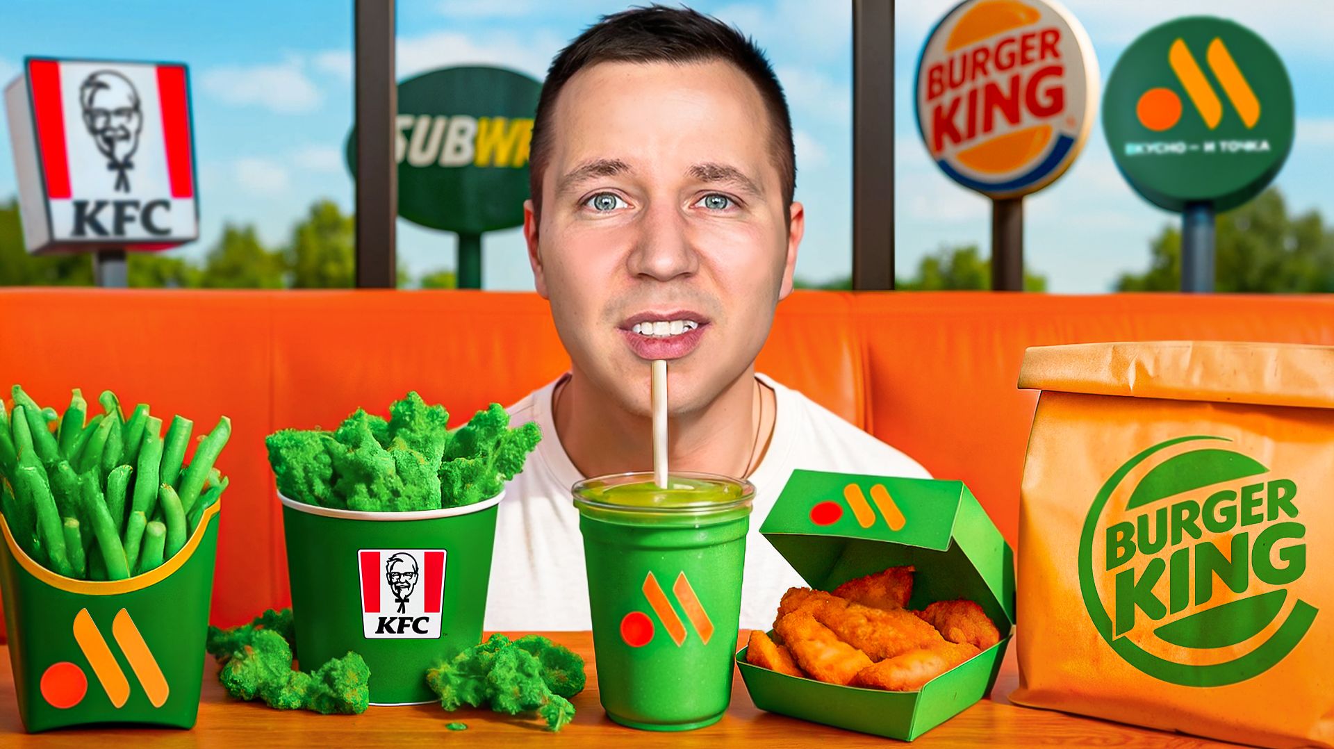 Ем Только ПОЛЕЗНУЮ Еду в Фастфуде!