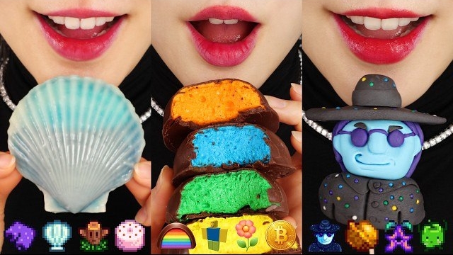 14 минут асмр по эмодзи. желе, зефир, конфеты