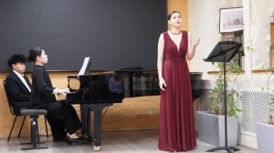 Вероника Мешкова исполняет «Горними тихо летела душа небесами» Римского-Корсакова. Ф-но — Ким Джихюн