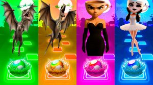 Coffin Dance Динозавры и Балерина Капучино 383 уровень - Мультики про Динозавров | в Tiles Hop