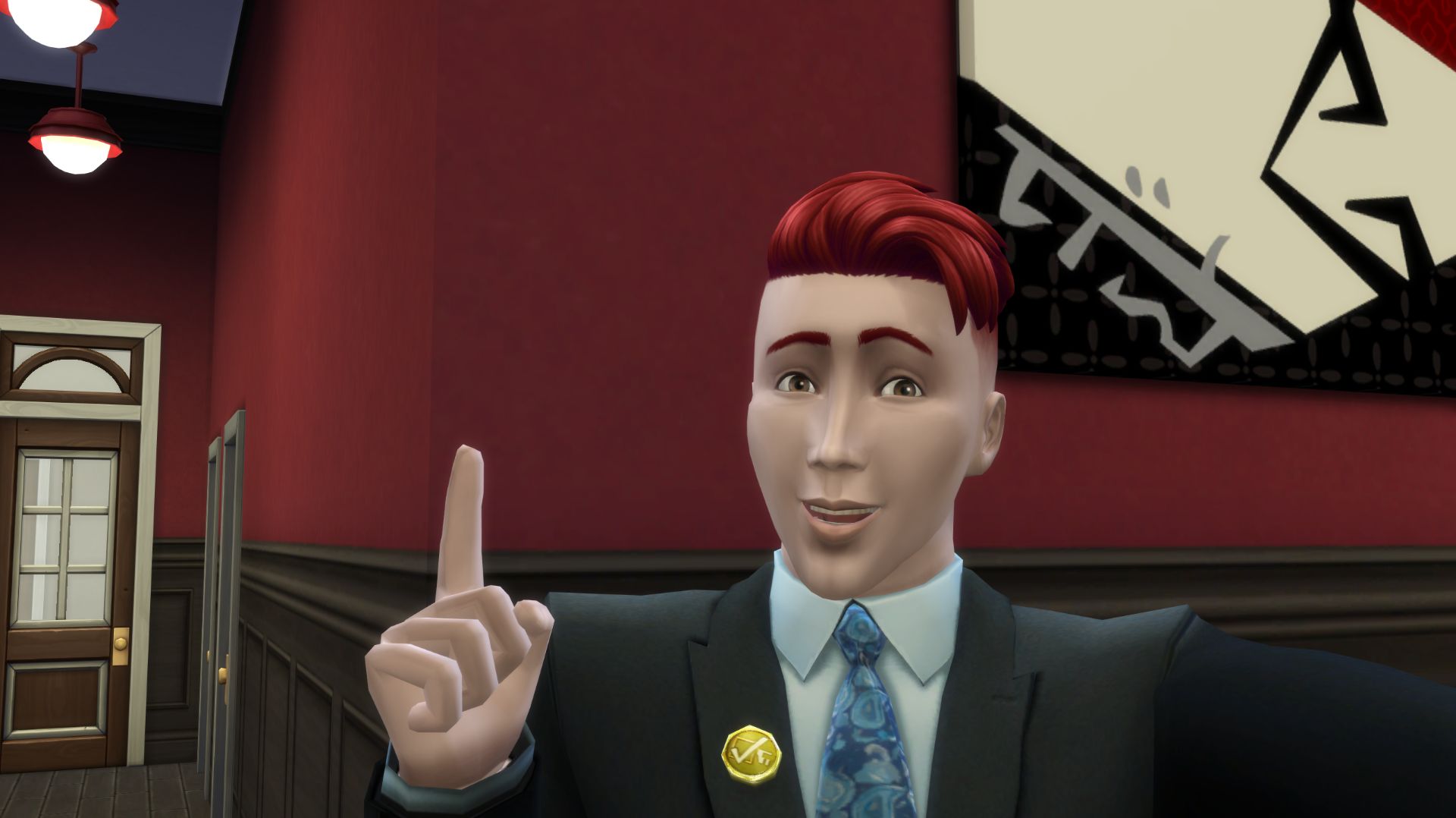 Not So Berry. The Sims 4. Красный №15. Руководитель государства.