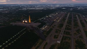 DCS: Cold War Germany - Flight over Frankfurt airport