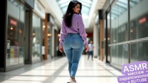 "Девушка в торговом центре — лучший день шопинга!  Прогулка"