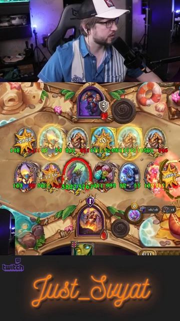 Восстание мамонтов ! #hsbg   #just_svyat #heartstone #хартстоун #стрим