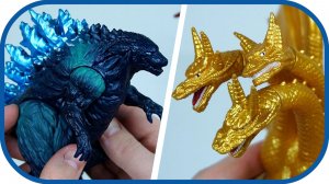 купил ВСЕХ МОНСТРОВ. Титаны из Вселенной монстров. Кайдзю: Годзилла, Гидора, Мехагодзилла, Гомора.