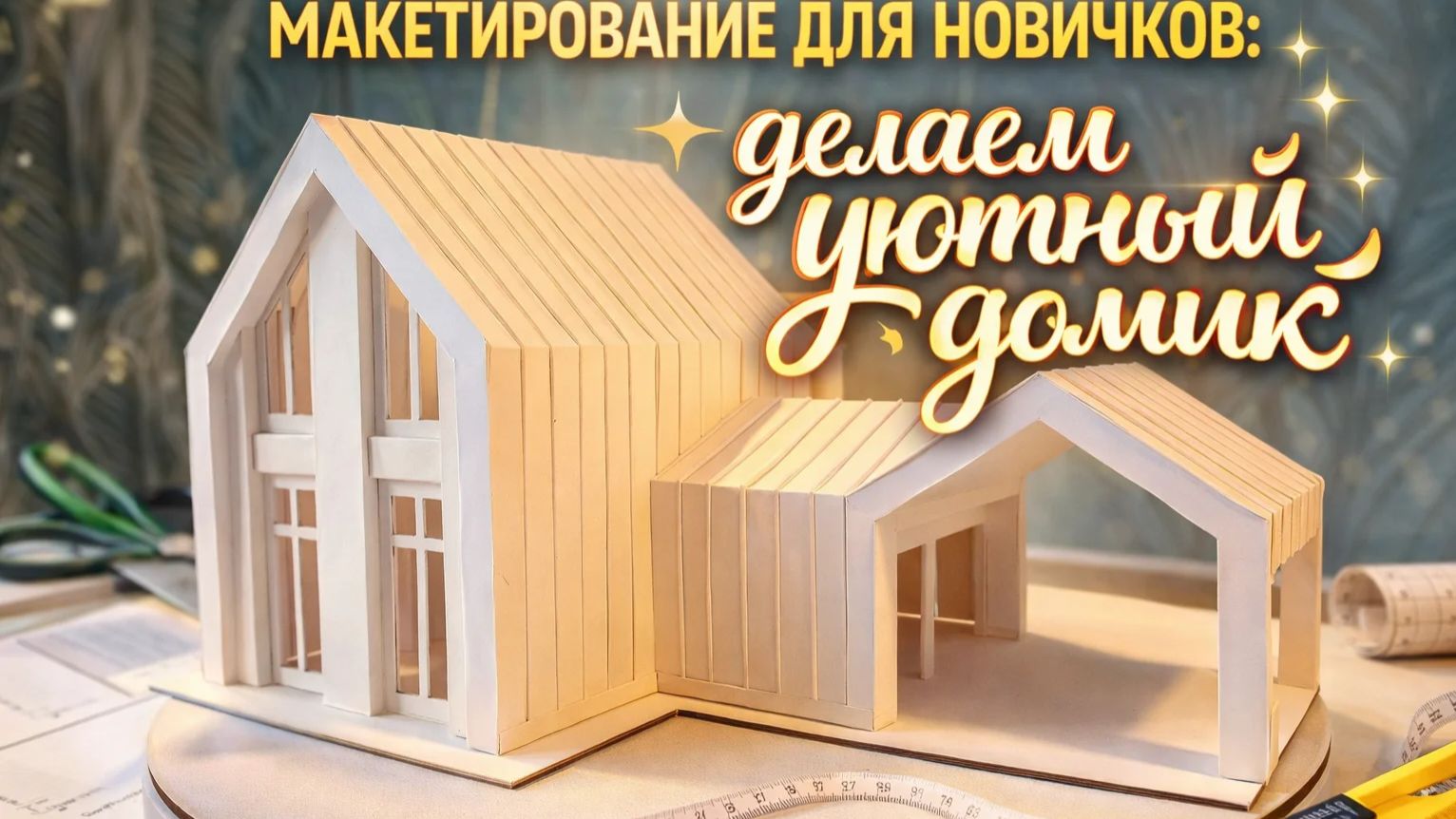 Макет дома из бумаги своими руками — пошаговый мастер-класс смотреть онлайн