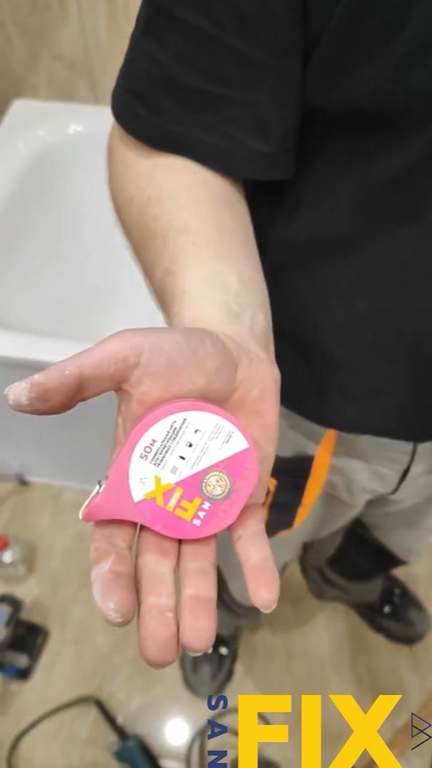 Монтаж чистовой сантехники на нить SANFIX