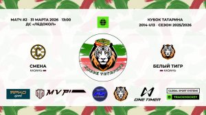 КУБОК ТАТАРИНА 31 марта - 02 апреля «Смена» г. Казань - «Белый тигр» г. Казань