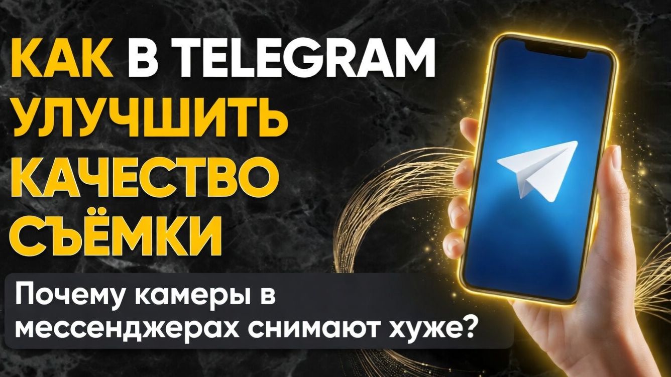 Как в Telegram улучшить качество съёмки - Почему камеры в мессенджерах снимают хуже
