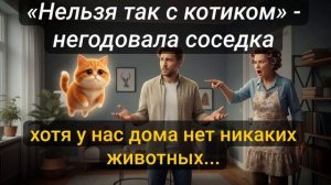 Истории из жизни \ Нельзя так с котиком! – негодовала соседка, хотя...