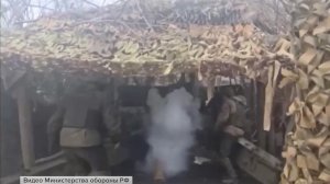 На Константиновском участке российские артиллеристы разгромили опорный пункт боевиков.