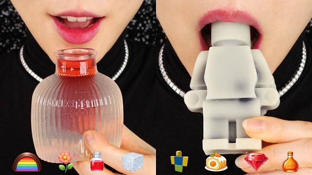 асмр по эмодзи. замороженые конфеты, желейки, конфетки, маршмеллоу