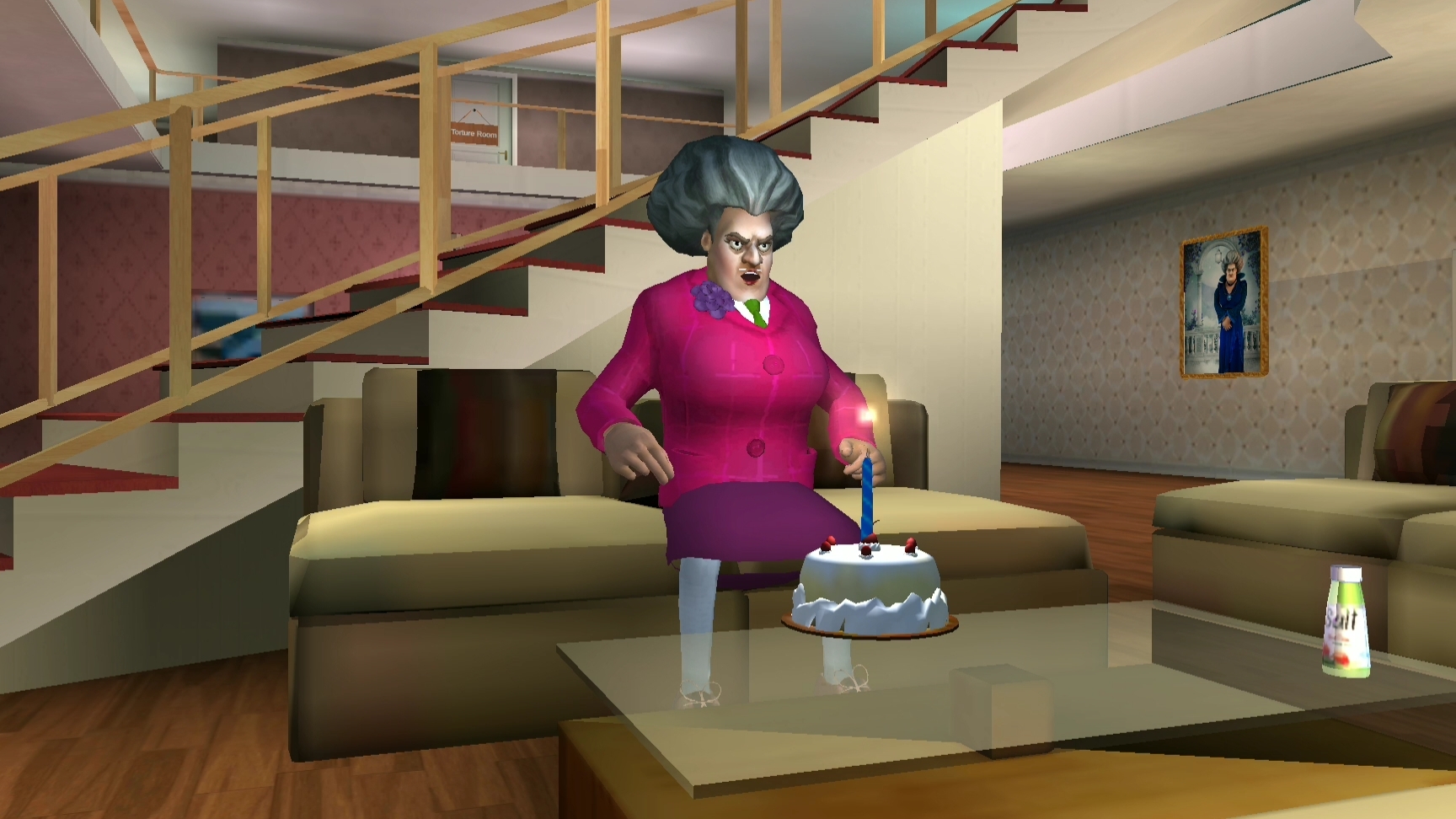 Играю в Scary Teacher 3D. Испортил торт учительнице 🎂 смотреть онлайн
