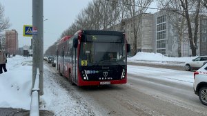 Автобус  НефАЗ-5299-40-57 (CNG) №Н381ХР на маршруте №3 в Перми, 2026 год