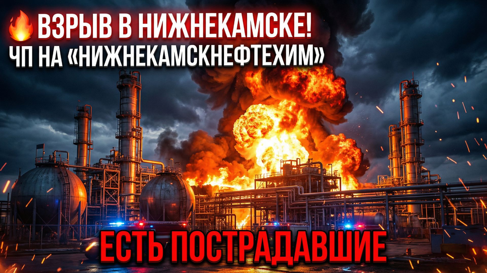 💥МОЩНЫЙ ВЗРЫВ В НИЖНЕКАМСКЕ! 13 ПОСТРАДАЛИ НА ЗАВОДЕ "НИЖНЕКАМСКНЕФТЕХИМ" — ЧТО ПРОИЗОШЛО?! смотреть онлайн