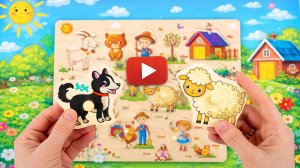 Кто украл детали пазла? 🧩 Ищем животных на ферме | Мама и малыш 🐣