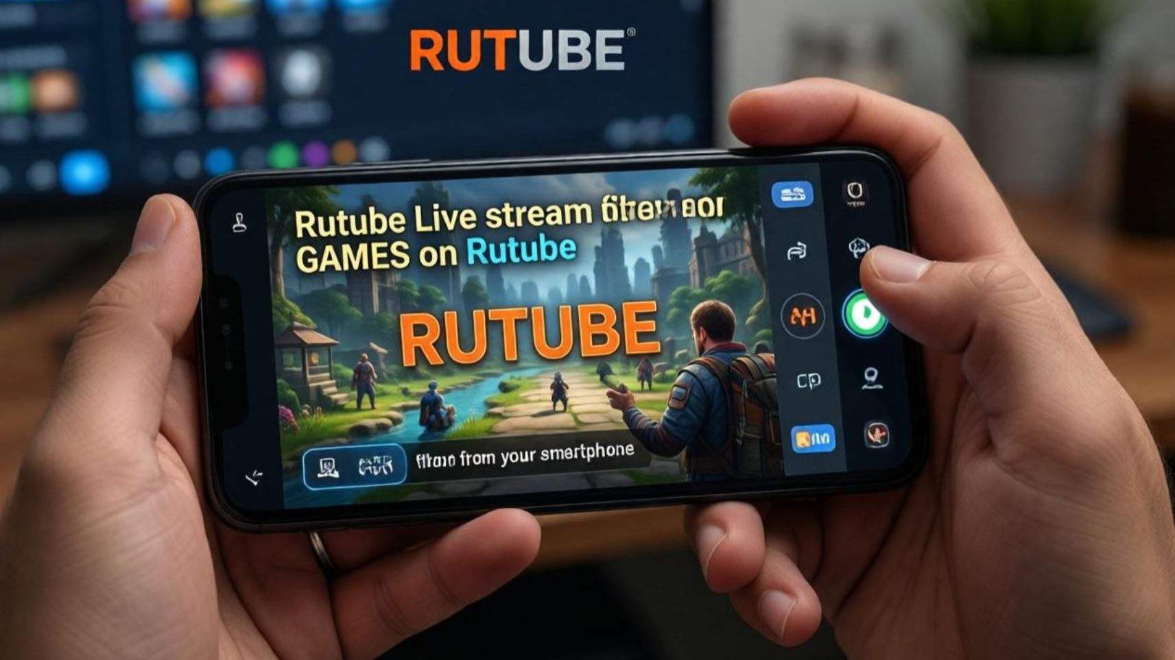 Делаем СТРИМ ИГРЫ на RUTUBE с телефона Рутуб Прямой эфир ИГРЫ на Рутуб RUTUBE со смартфона