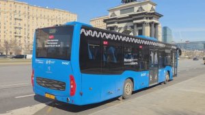 Работа новых автобусов Нефаз-5299 пригородной модификации проекта "Москва-область" (март 2026)