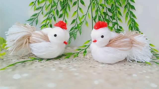 Милый Пасхальный Декор! Курица из Пряжи!