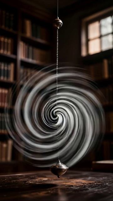 Вихрь времени: завораживающее вращение маятника #маятник #время #иллюзия