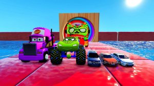 Пожарная машина-зомби против поезда | BeamNG.Drive