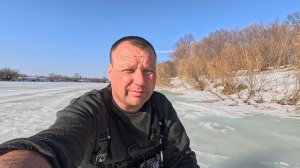 Экстримальная рыбалка. Закрытие зимнего сезона на реке, Ловля на балансир, колун.