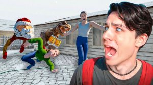 ГУГУ ГАГА И ПИВОЗАВР АТАКОВАЛИ СКУЛБОЯ И ПАПУ ГЕНУ! ЭТО ЧЁ ЗА АНИМЕ?