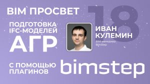 Подговка IFC-моделей АГР с помощью плагинов BimStep. Иван Кулемин. BIM Просвет