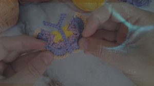 Аппликация - бабочка крючком. МК