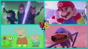 Супер Марио против К-Поп Охотников и Свинки Пеппы: Невыполнимый Ритм в Тайлс Хоп