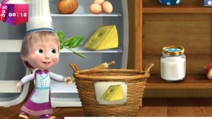 Маша и Медведь.  Пиццерия. Маша готовит пиццу для друга панды. Для детей. Часть  10