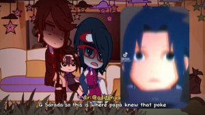 Sarada+Sarada Timeskip React To Sasuke, Gacha Reaction, Narutoxboruto Two Blue Vortex, Satborn