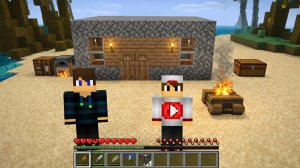 Новое Выживание на острове с Лисëнком "день-2" в майнкрафт {Белчëнок}