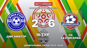 ДФК Аматор - СК Бахчисарай (2:6)