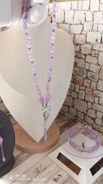 Моя новая работа: комплект из бусин аметрина ,6 мм диаметром