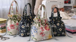 🔥 Сумка на шнурке шьется очень легко! Справится даже новичок за 20 минут