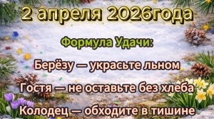 Народные приметы на 2 апреля 2026 года