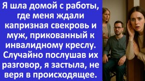 Истории из жизни | Услышав разговор капризной свекрови и мужа | Аудио рассказы | Жизненные истории
