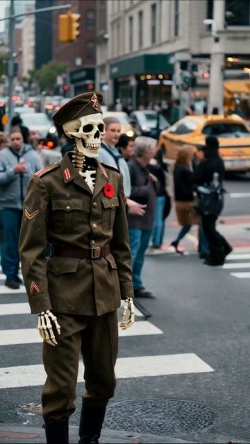 С потерянными душами: Война забрала все #скелет #потеря #пустота