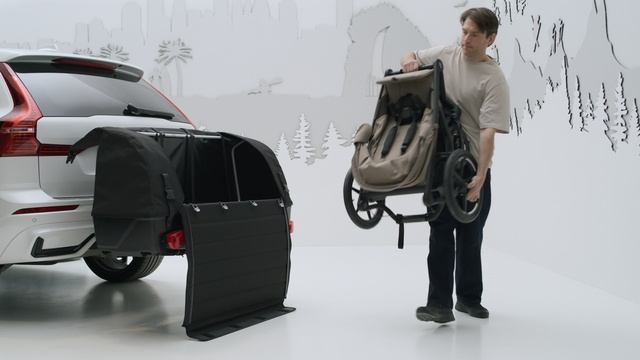 Установка и сборка автобокса на фаркоп Thule Onto 2