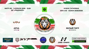 КУБОК ТАТАРИНА 31 марта - 2 апреля матч 5 «Арча» г. Арск - «Белый тигр» г. Казань