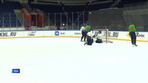 Уфимская молодежная хоккейная команда «Толпар» провела открытую тренировку перед стартом плей-офф