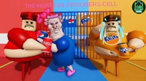 Полиция Кока-Колы ПРОТИВ семьи Пепси Грэнни В ПОБЕГЕ ИЗ ТЮРЬМЫ! Игровой процесс Обби Роблокс #roblox