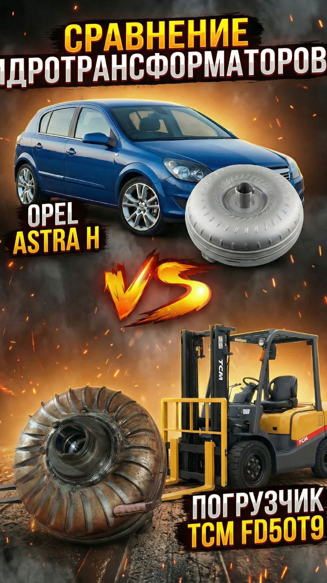 Сравниваем гидротрансформатор от легкового автомобиля и погрузчика